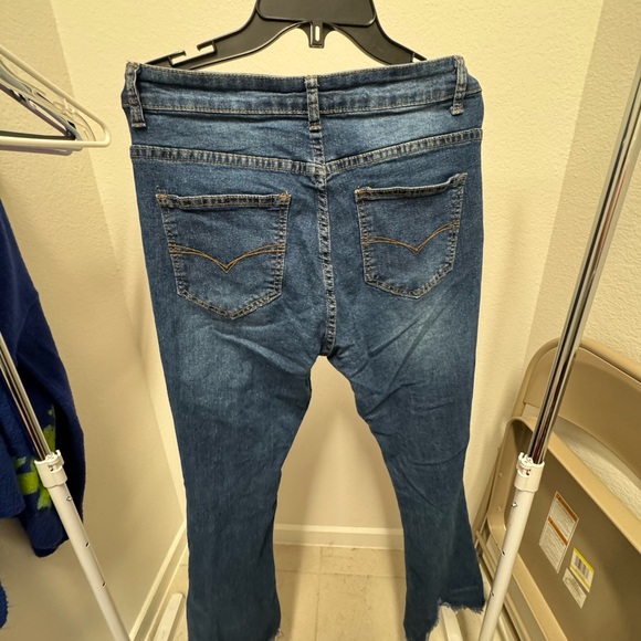 Flared Ripped Jeans - Picture 2 of 2